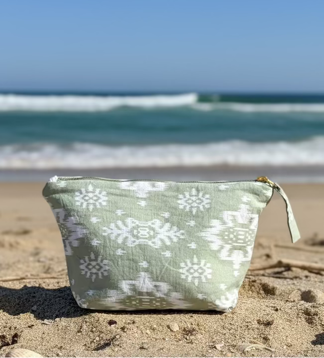 bolsa clutch - banana chocolate