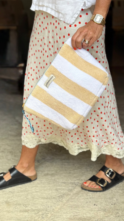 bolsa clutch - yellow splice