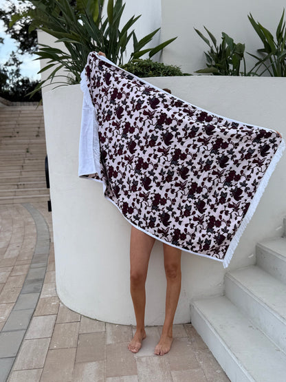 GnB towel - plum marigold
