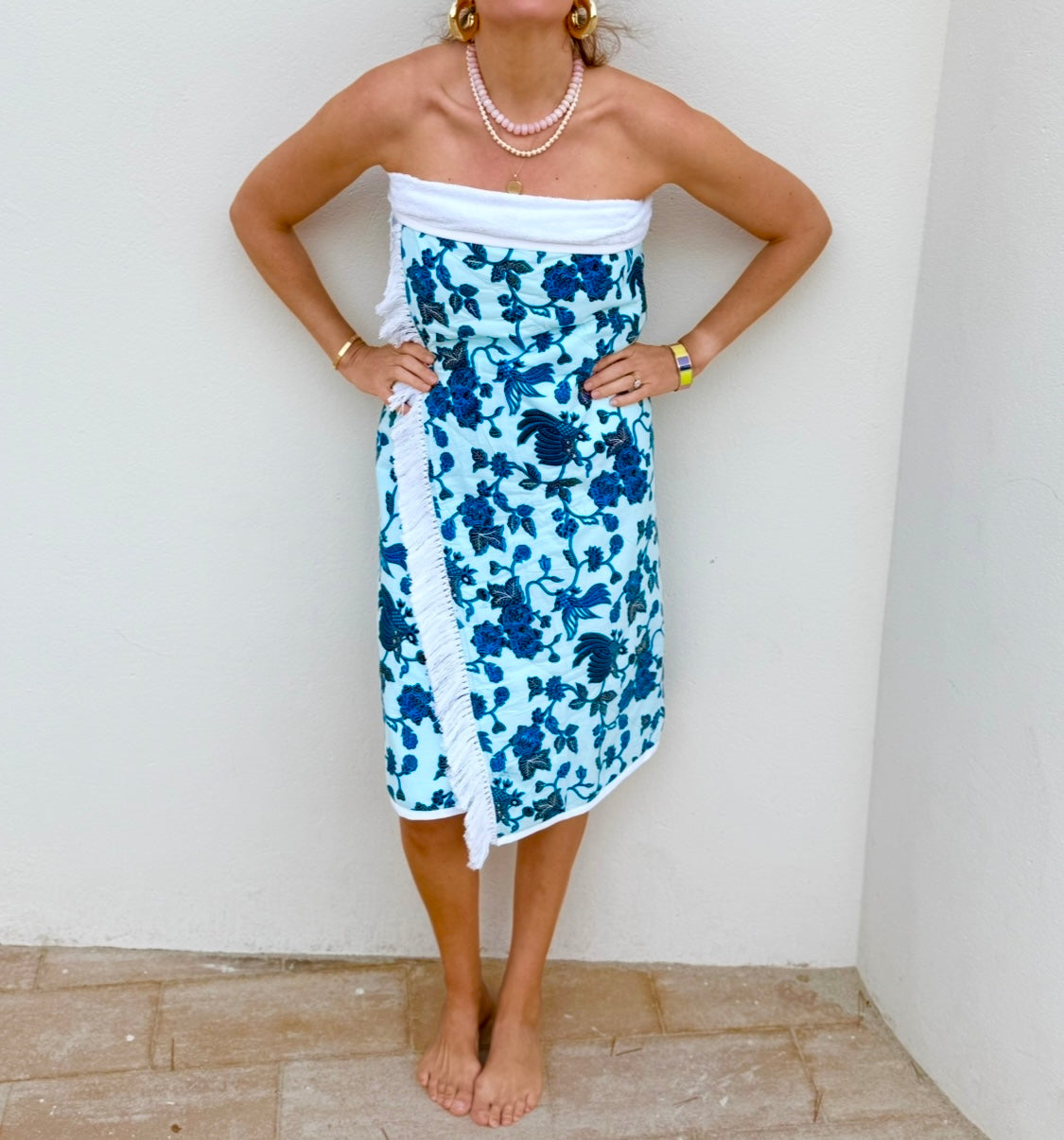 GnB towel - blue marigold