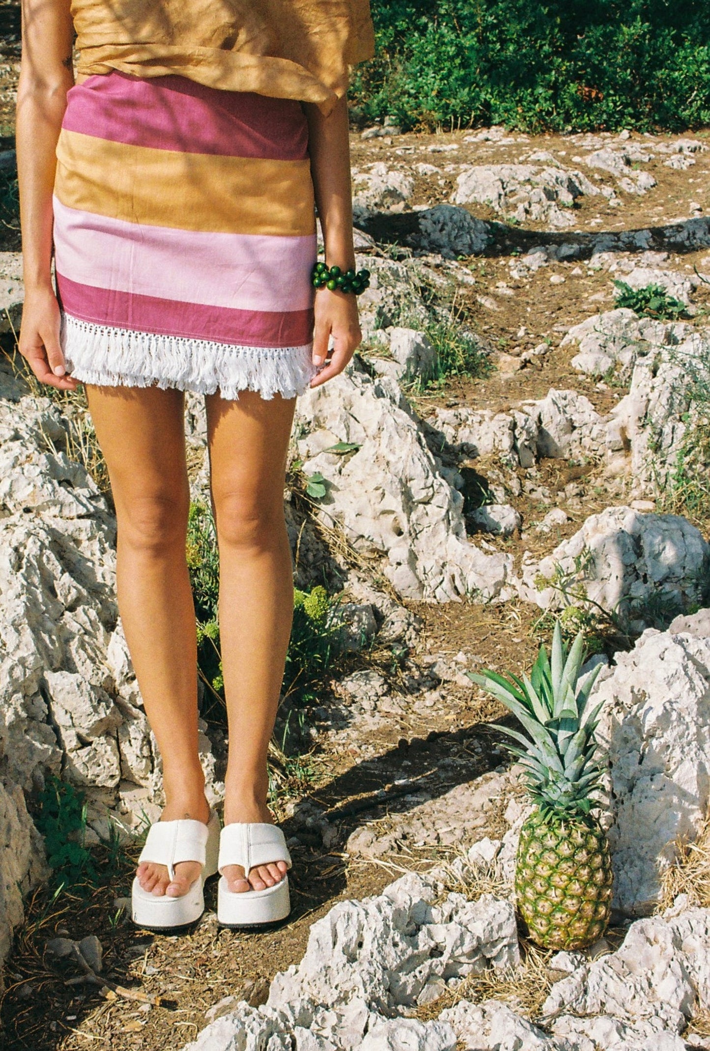 sassle sarong - berry stripe