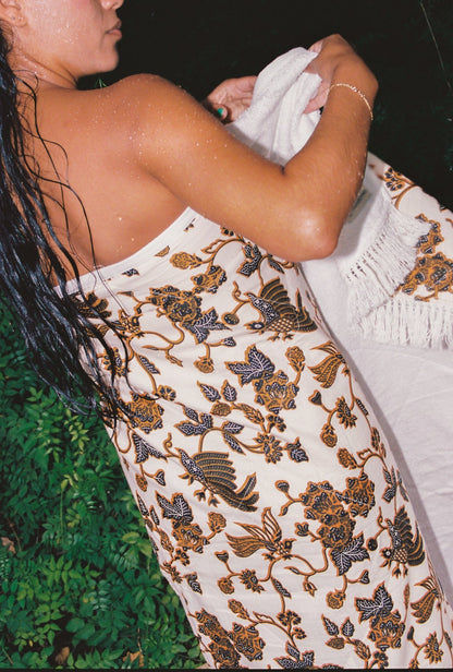 GnB towel - tan marigold