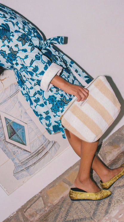 bolsa clutch - yellow splice