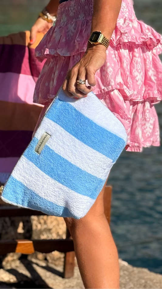 bolsa clutch - blueberry