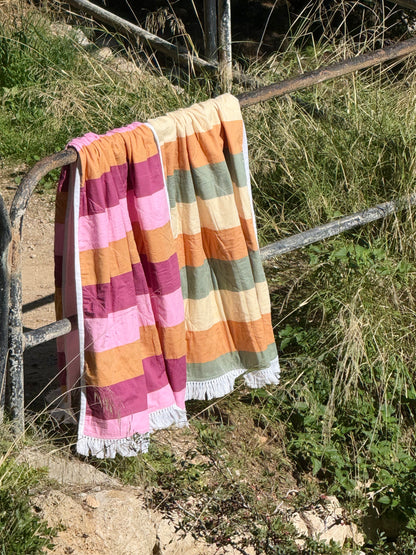 GnB towel - forest stripe