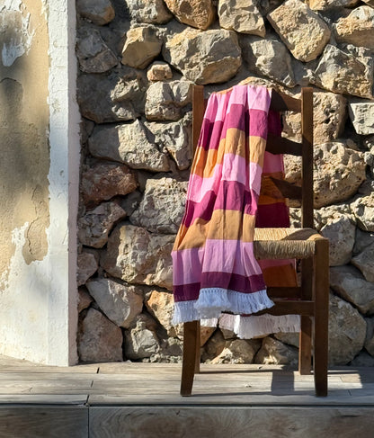 sassle sarong - berry stripe