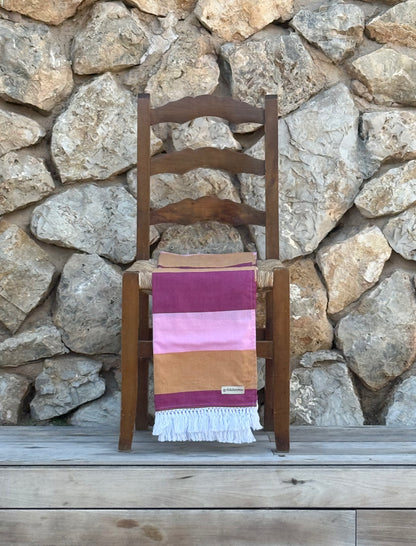 sassle sarong - berry stripe