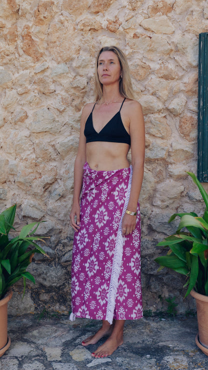 sassle sarong - plum