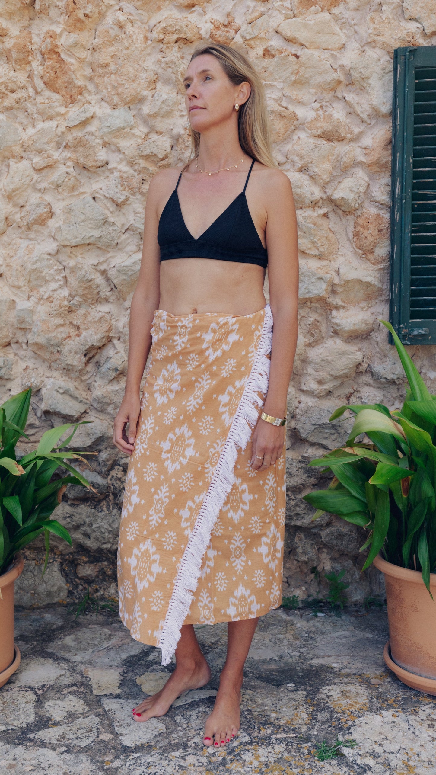 sassle sarong - tobacco