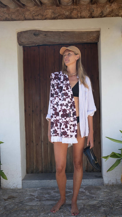 GnB towel - plum marigold