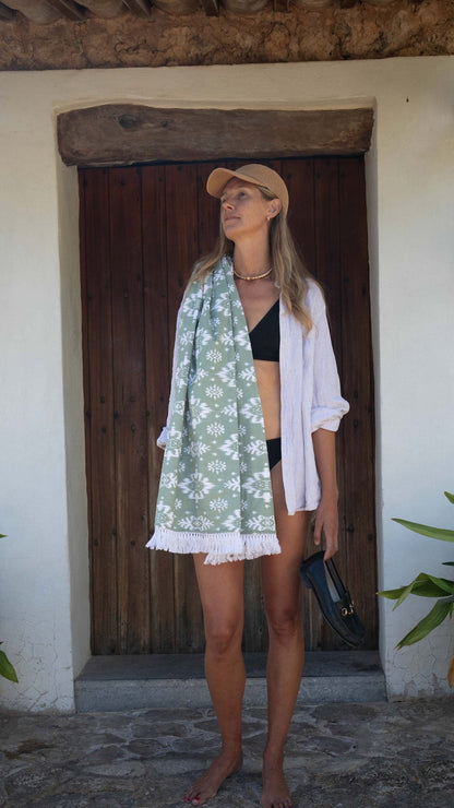 GnB towel - dusty sage maggie