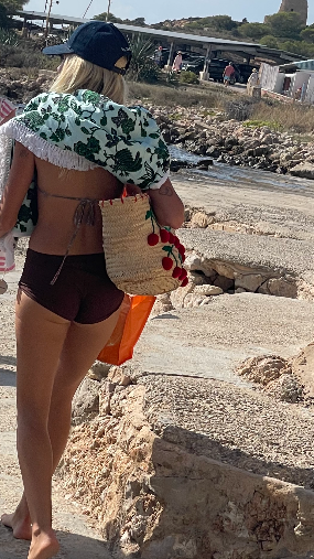 GnB towel - mint green marigold