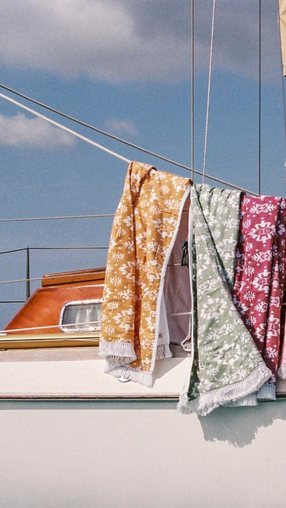 GnB towel - dusty sage maggie